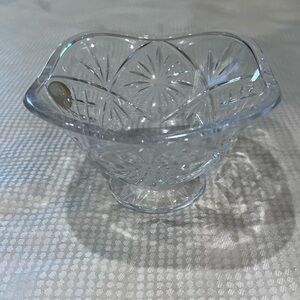 GORHAM Crystal Bowl/Dish In The Starlight Pattern, Czech Republic
